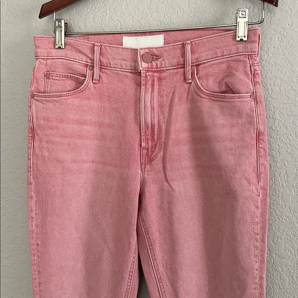 MOTHER Superior The Mid Rise Dazzler Ankle In Twice as Nice Pink. Size 27 - Picture 4 of 13